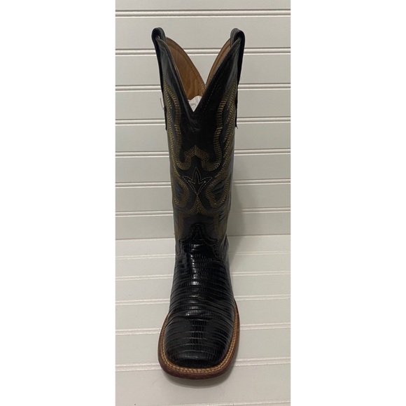 Ferrini Chocolate Lizard Teju Leather Western Leather Cowboy Boots Mens Size 7 B - Picture 9 of 13